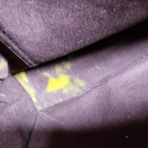 Hermes MM Fourre Canvas Tote Navy Blue and Burgundy Silver Hardware - Picture 13 of 16